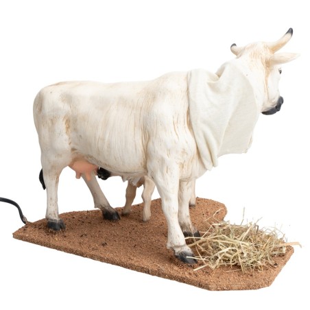 Mucca e vitello con doppio movimento per statue da 30 cm per