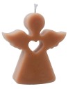 Angel Candle in scented soy wax with heart 9.8 cm