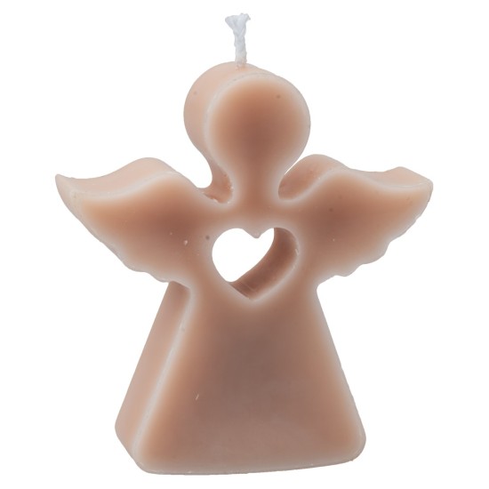 Candela Angelo in cera di soia profumata con cuore 9,8 cm per