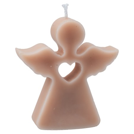 Vela Ángel de cera de soja perfumada con corazón 9,8 cm