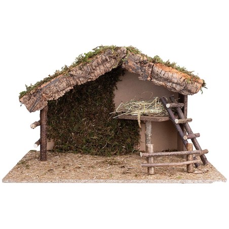 Capanna con staccionate e pianale rialzato cm 60x34,5x36,5 h