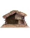 Hut with fences and raised platform cm 60x34.5x36.5 h