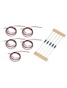 Set 5 LED SMD 0402 luce bianco caldo 1x0,5x0,3 mm