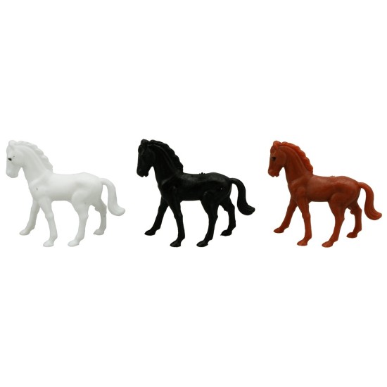 3 horses set 4 cm for nativity scene Mondo Presepi
