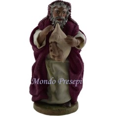 Cm 9 Lux Zampognaro en terracota Mondo Presepi