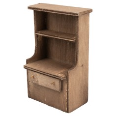 Aparador de madera envejecida cm 10x5,7x14,1 h 2