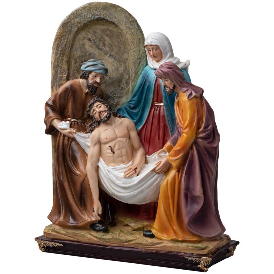 Statue in resina 15 stazioni Via Crucis 20 cm