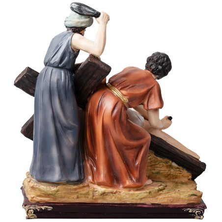 Resin statues 14 stations Way of the Cross 9 cm for nativity scene | Mondo Presepi