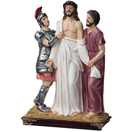 Resin statues 14 stations Way of the Cross 9 cm for nativity scene | Mondo Presepi