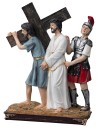 Estatuas en resina 15 estaciones Via Crucis 20 cm