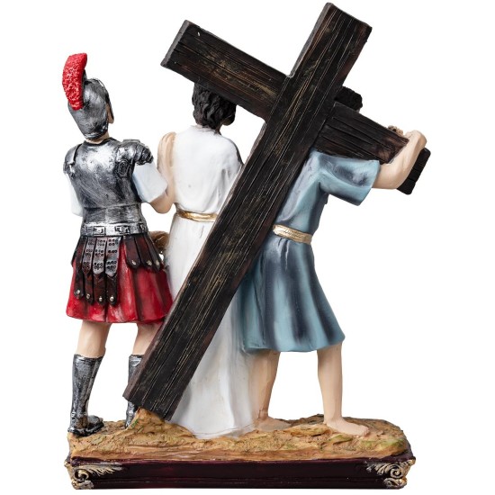 Estatuas de resina 14 estaciones Vía Crucis cm 9 para belén | Mondo Presepi