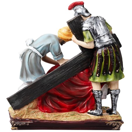 Estatuas de resina 14 estaciones Vía Crucis cm 9 para belén | Mondo Presepi