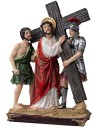 Estatuas en resina 15 estaciones Via Crucis 20 cm