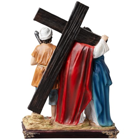 Estatuas de resina 14 estaciones Vía Crucis cm 9 para belén | Mondo Presepi