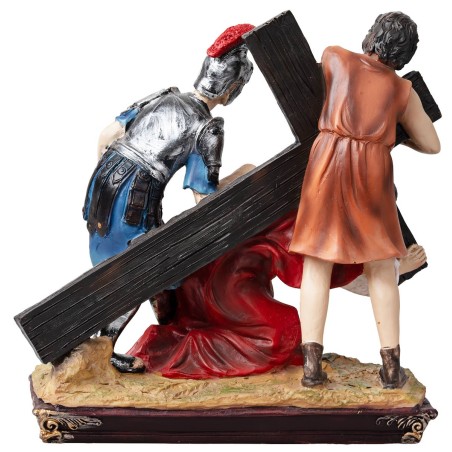 Estatuas de resina 14 estaciones Vía Crucis cm 9 para belén | Mondo Presepi