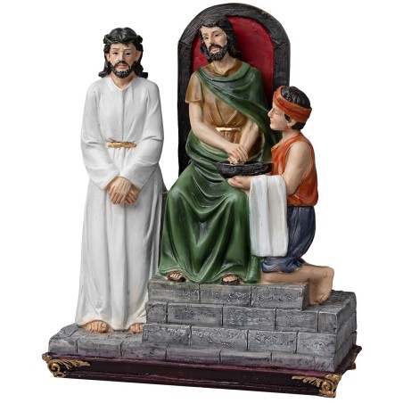 Resin statues 14 stations Way of the Cross 9 cm for nativity scene | Mondo Presepi