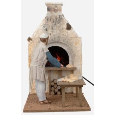 Fornaio 30 cm in movimento con forno funzionante a corrente 2