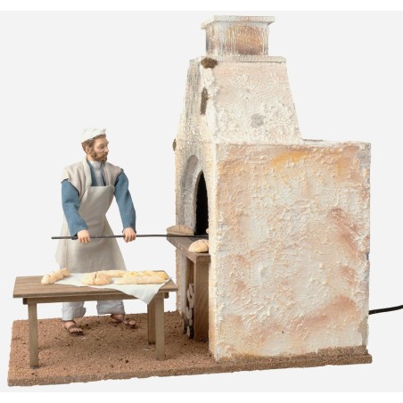 Fornaio 30 cm in movimento con forno funzionante a corrente