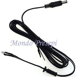 Led fuoco giallo Ø 3 mm con spinotto