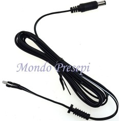 Led fuoco giallo Ø 3 mm con spinotto Mondo Presepi