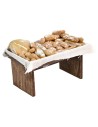 Banco con pan cm 9,5x7x6,5 h para Pesebre