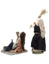 Set mujer que golpea a marido serie 12 cm