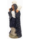 Woman with lamb on her shoulders 12 cm