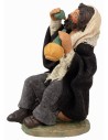 Uomo seduto che beve serie 12 cm