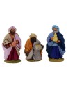 Set of 3 Wise Men 10 cm dressed in fabric