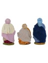 Set de 3 Reyes Magos 10 cm vestidos en tela