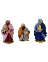 Set of 3 Wise Men 10 cm dressed in fabric