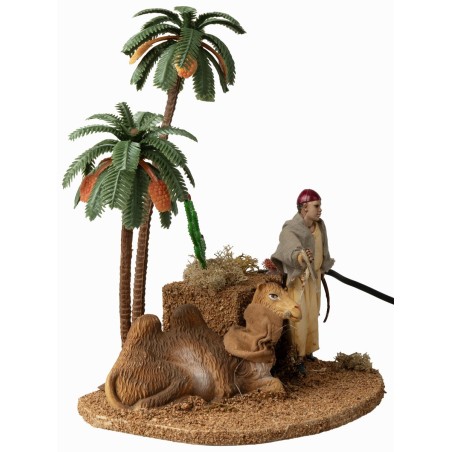 Camel driver and seated camel with double movement series 12 cm