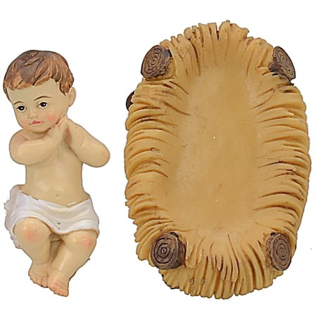 Natività 3 figure in resina cm 20 Mondo Presepi