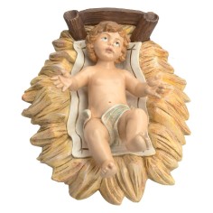 Niño Jesús con cuna serie 45 cm Euromarchi para exterior