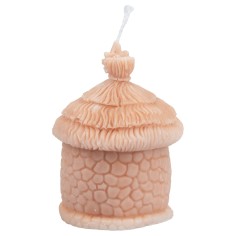 Vela Natividad perfumada en cera de soya con choza 8,5 cm 2