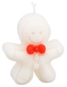 Scented gingerbread man candle in soybean wax 7 cm.
