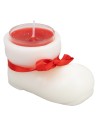 Vela bota de Papá Noel perfumada en cera de soja 4,5 cm.