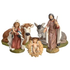 Natividad 5 sujetos serie 45 cm Lux Euromarchi para belén