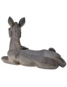 Asino seduto in resina per statue cm 15