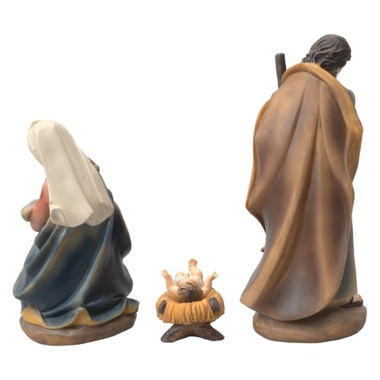 Natividad 3 figuras de resina para belén