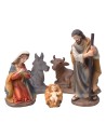 Natividad 5 sujetos en resina serie 15 cm
