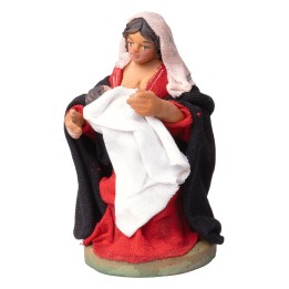 Donna seduta che allatta serie 10 cm