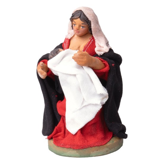 Seated woman nursing series 10 cm