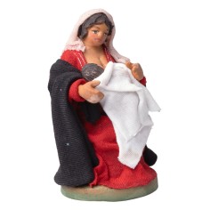 Mujer sentada que amamanta serie 10 cm 2