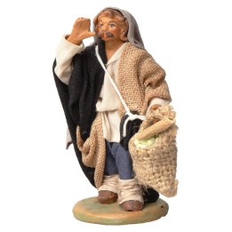 Seller with a basket of grapes series 10 cm