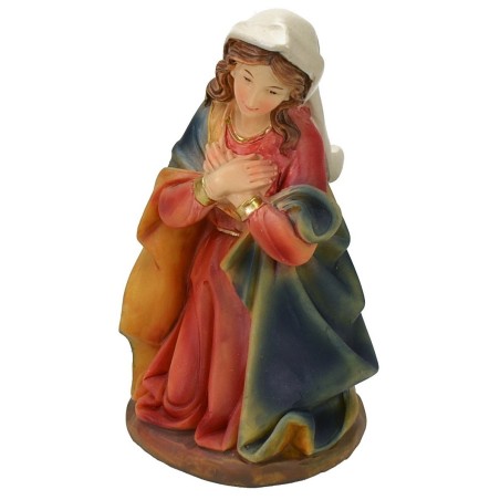 Madonna inginocchiata in resina serie 15 cm