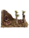 Vigneto con uva cm 20x14x10,5 h.