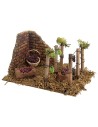Vigneto con uva cm 20x14x10,5 h.