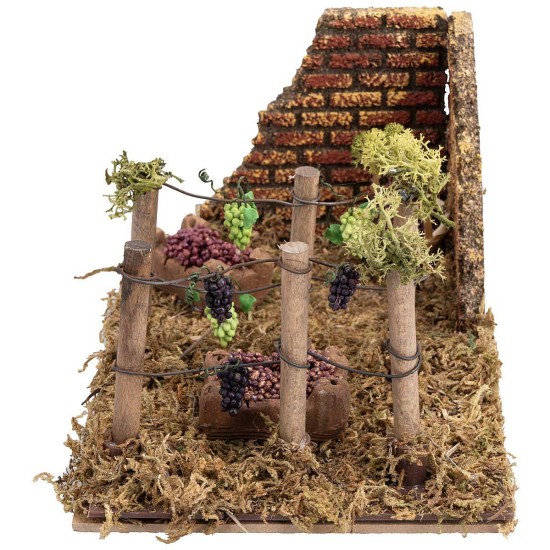Vineyard with grapes cm 20x14x10.5 h. Mondo Presepi