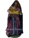 Woman with a basket of bread Lux 15 cm